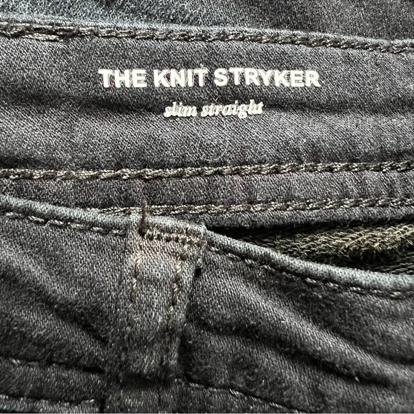 AG Adriano Goldschmied Kid’s The Knit Stryker Black Slim Straight Jeans, Size 14 - Picture 6 of 9